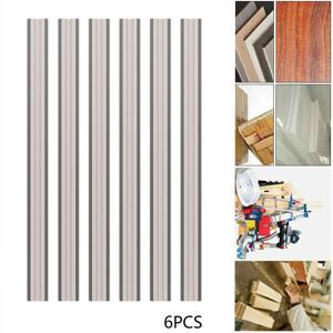 6pcs 82mm 목재 대패 블레이드 HSS 가역 전기 대패 칼 목공 기계 부품