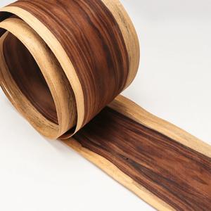 L:2.4 미터 너비: 210mm T:0.5mm 흰색 가장자리가있는 순수 단단한 나무 브라질 산성 나뭇 가지 나무 베니어 홈 오디오 자동차 장식