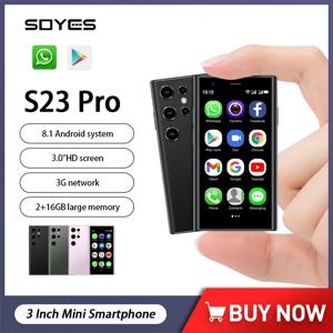 SOYES S23 프로 미니 스마트폰, 안드로이드 8.1, 듀얼 SIM 대기, 3.0 인치 HD 3G 휴대폰, 2GB + 16GB, 1000mAh, 소형 오리지널 휴대폰