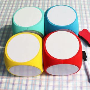 교육용 주사위 건식 지우기 블록 4x4인치 건식 지우기 화이트 보드에 쓰기 다목적 건식 지우기 큐브 주사위 큐브