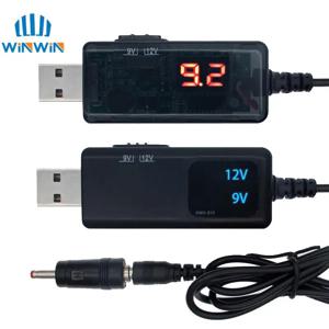 USB 부스트 컨버터 DC 5V ~ 9V 12V USB 스텝 업 컨버터 케이블 + 전원 공급 장치/충전기/전력 변환기 용 3.5x1.35mm 커넥터