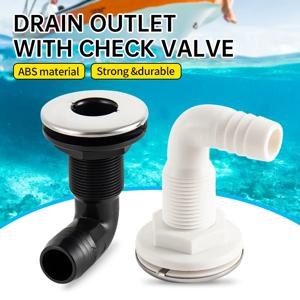 90 °   해양 배수구 요트 빌지 배수구 해양 하수구 선체 직각 검정/흰색 배수구