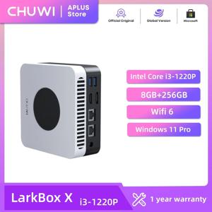 CHUWI LarkBox X 미니 PC 인텔 코어i3-1220P 8GB RAM 256GB SSD 트리플 스크린 출력 최대 4K 고급 냉각 시스템 Wifi6 미니 PC