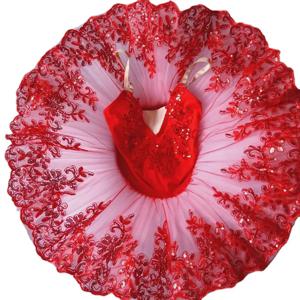 레드 발레 투투 스커트 의상 화이트 스완 공연 의류 댄스 의상 레오타드 소녀 용