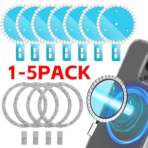 Magsafe IPhone 15 14 13 Pro Max 초박형 자석 스티커 용 범용 강력한 자기 무선 충전기 금속 링 플레이트