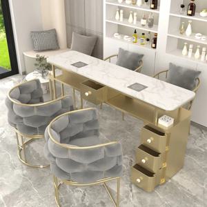 스탠드 레스트 네일 테이블 워크스테이션 데스크, 북유럽 네일 테이블 캐비닛, 파우더 타볼로 운기 전문 매니큐어 가구