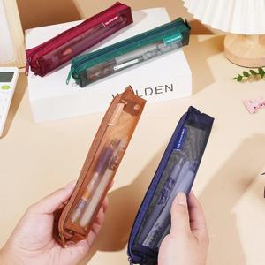 1PCS 메이크업 브러쉬 여행 케이스 남성 여성을위한 화장품 세면 용품 가방 주최자 미용 도구 메쉬 키트 파우치 워시 스토리지 액세서리