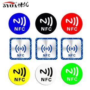 6pcs NFC Ntag213 Ntag215 Ntag216 태그 스티커 213 13.56MHz 범용 라벨 RFID 토큰 순찰 초경량 단축키 등