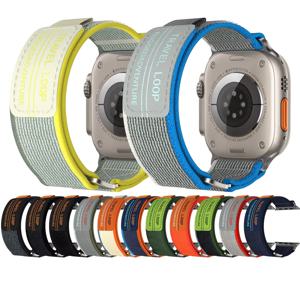 애플 워치 밴드용 브레이디드 솔로 루프 49mm 40mm 44mm 45mm 46mm 38mm 엘라스틱 나일론 팔찌 아이워치 시리즈 9 8 SE 6 7 울트라 스트랩