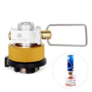 가스 보호기 플러스 가스 버너 어댑터 컨버터 시프터 리필 플랫 탱크 변환 어댑터 캠핑 가스 어댑터 밸브 알루미늄 합금