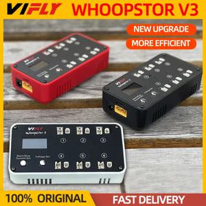 새로운 VIFLY WhoopStor 3 V3 6 포트 1S LIPO LiHV 배터리 충전기 방전기 보관 LCD TYPE-C DC TX60 RC FPV BT2.0 PH2.0 용