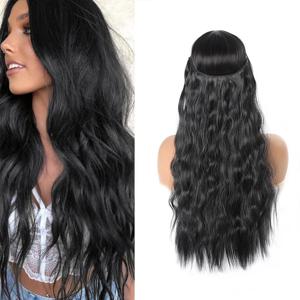 여아용 물물결 물고기 실 익스텐션 가발, 섬유 내열성 가발, 자연스럽고 편안함, 일상 착용에 적합