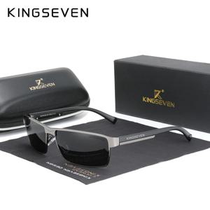 KINGSEVEN 남자 편광 선글라스 운전 UV400 고품질 안경 인과 직사각형 남성 인과 낚시 야외 안경