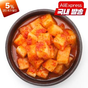 먹판사 국내제조 국산무 깍두기10kg HACCP 맛있게 매콤함 설렁탕 감자탕 국밥등 식당업소용