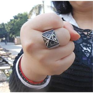 자기 방어 반지 여행을위한 개인 보안 보호 야외 생존 여성 남성 유니버설 티타늄 스틸