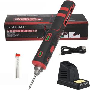 무선 납땜 인두 1800mAh 충전식 납땜 도구 전문 휴대용 용접 도구 전자 납땜 키트