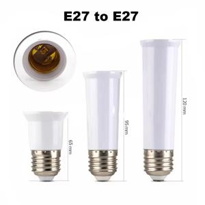 65mm 95mm 120mm E27 ~ E27 익스텐더 램프 홀더 기본 전구 확장 확장 소켓 어댑터 LED 조명 어댑터 변환기
