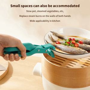 만화 실리콘 미트 클립, 화상 방지 오븐, 내열성 트레이, 냄비 접시, 그릇, 주방 바베큐 거치대 미트 클립, 주방 도구, 1PC