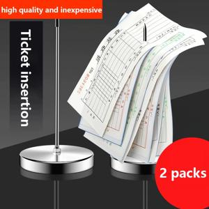 빌 포크 데스크 영수증 메모 홀더 티켓 용지 소환 포크 스파이크 스틱 레스토랑 주방 체크 스핀들 티켓 스탬퍼