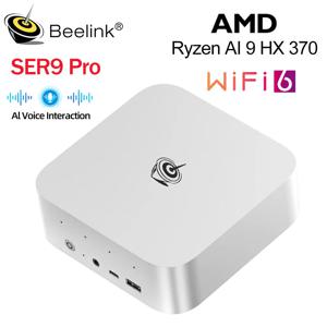 비링크 SER9 Pro 강력한 미니 AI PC AMD 라이젠 AI 9 HX370 32GB 64GB LPDDR5 1TB 2TB SSD Wifi6 BT5.2 가정용 데스크탑 컴퓨터 SER