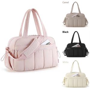 여성용 여행 더플 백, 경량 토트 백, 스포츠 숄더 짐 가방, 방수 멀티 포켓, 주말 수하물