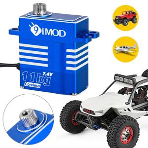 9IMOD 미니 RC 디지털 서보 11KG 코어리스 모터 풀 메탈 기어 마이크로 서보 4.8-8.4V RC 자동차 RC 헬리콥터 DIY 액세서리