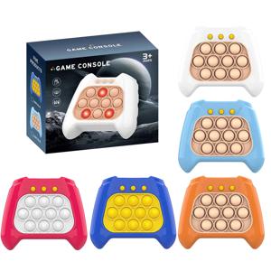 팝 라이트 Fidget 게임 빠른 푸시 버블 게임 휴대용 핸드 헬드 핸들 장난감 소년 소녀 어린이를위한 선물 기계 스트레스 장난감을 완화