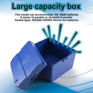 AA91 60V20A/72V20A LiFePo4 LiMn2O4 LiCoO2 배터리 보관함 전기 오토바이 Ebike 용 플라스틱 케이스