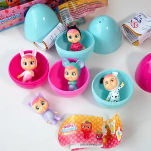 Crybaby 다시 우는 시리즈 피규어 블라인드 박스 비닐 얼굴 인형 장난감 Crybaby 동물 펜던트 인형 가방 장식 키 체인 선물