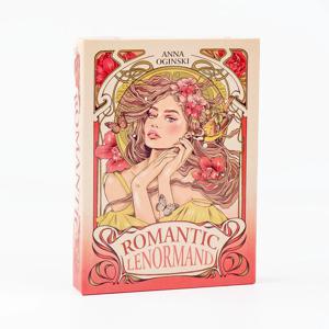 로맨틱 Lenormand 오라클 카드 37 Pcs 데크 10.2x7.2cm 영어 비전 아르누보 꽃 모티브 파티 보드 게임