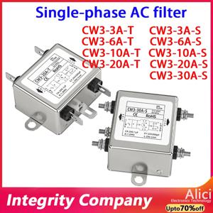 단상 전원 필터 전원 청정기 CW3-10A-T 오디오 EMI 필터 220V 간섭 방지 CW3-3A-T CW3-6A-T CW3-10A-T CW3-20A-S