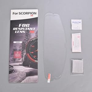 전갈 R1 Air Exo 520/391/1400 용 바이저 안티 안개 스티커 KDF-16-1 Anti-Scratch에 적합한 탄소 오토바이 헬멧 액세서리