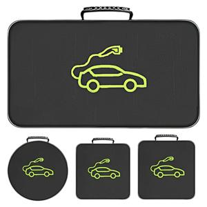 전기 자동차 충전기 플러그 보관 운반 가방 EV 자동차 충전 케이블 소켓 방수 난연 장비 컨테이너