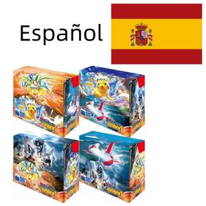 360Pcs 스페인어 포켓몬 카드 스칼렛 바이올렛 151 진화하는 하늘 생생한 전압서징 스파크 포켓몬 부스터 거래 카드
