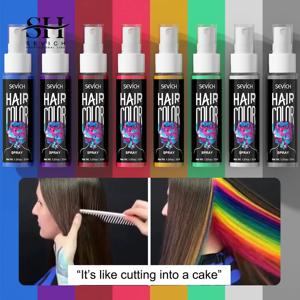 Sevich 8 색 새로운 스타일 헤어 컬러 스프레이 일회용 헤어 컬러 인스턴트 헤어 살롱 헤어 케어 스타일링 제품 남성과 여성을위한 ﻿