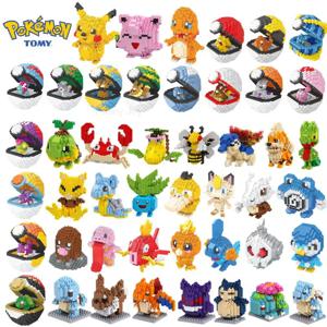 75 스타일 볼 빌딩 블록 조립 애니메이션 Picachu Charizard 인형 Blastoise Bulbasaur Gengar 벽돌 피규어 장난감 아이 선물