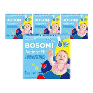 보솜이 액션핏 썸머 팬티 특대형 26개입 x 4팩