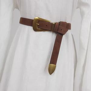 여성 빈티지 가짜 스웨이드 정품 가죽 코르셋 여성 Cummerbund 코트 허리띠 드레스 Decration 와이드 벨트 J1341