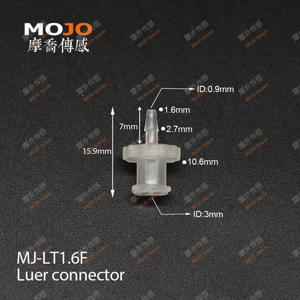 신제품 루어 테이퍼 외부 나사-내부 나사 조인트 유니온 OD:1.6-6.4mm PP 재질 파이프 조인트 100sets/pack