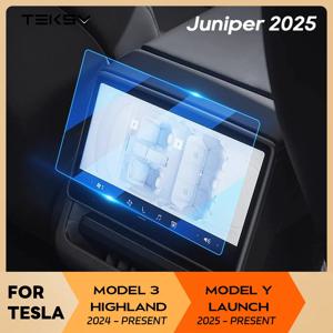 새로운 Tesla Model 3 Highland 2024 Model Y Launch Juniper 2025 센터 컨트롤 터치 스크린 용 강화 유리 필름 보호대