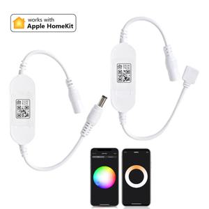 홈킷 WiFi 스마트 LED 컨트롤러 디밍 가능 Siri 음성 제어 DC 5V 12V 24V 단일 색상 CCT RGB RGB+CCT RGBCW 스트립 라이트