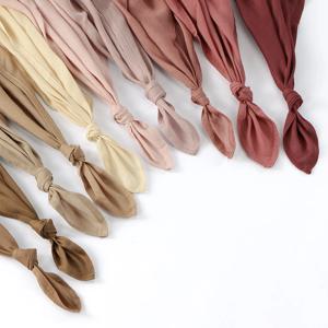 여성용 코튼 레이온 모달 히잡 스카프 긴 이슬람 목도리 여성용 일반 소프트 터번 헤드 랩 Headscarf Tudung