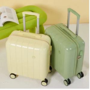 선물용 여행 가방, 18인치 여성용 소형 경량 기내용 여행 가방 범용 무소음 바퀴 비밀번호 롤러 레일링 수하물