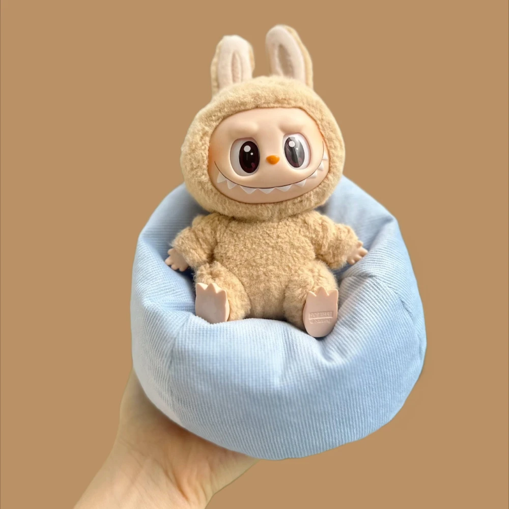 V2 V3 Labubu 액세서리 의류 디자이너 적합한 17CM 인형 Kawaii 미니 소파 침대 생일 선물 완구