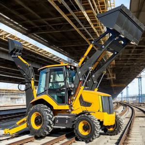 새로운 디젤 CE EPA 엔진 대형 소형 양방향 농업용 트랙터 백호 굴삭기 로더 4x4 백호