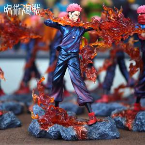 30cm/11.81인치 애니메이션 Jujutsu Kaisen 피규어 Ryomen Sukuna 액션 피규어 Pvc 동상 데스크탑 Ornamen 컬렉션 모델 장난감 선물