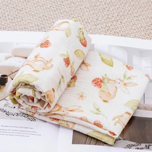 HappyFlute 1PC 100x100cm 모슬린 아기 담요 부드러운 면 Swaddle Wrap 아기를위한 편안한 담요