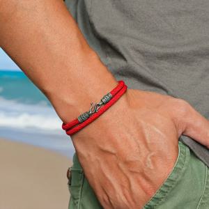 패션 S 자형 후크 팔찌 남자 의류 액세서리 수제 Bilayer 밀라노 로프 체인 팔찌 야외 사이클링 Homme Pulseira