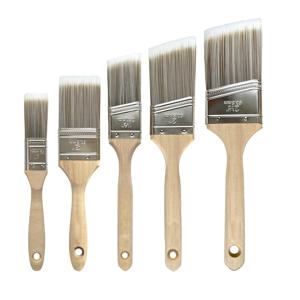 페인트 브러시 세트, 새시 브러시, 소프트 테이퍼 필라멘트, 벽, 캐비닛 및 울타리용 목재 얼룩 브러시 5개 팩