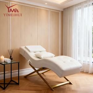 아크형 고급 속눈썹 연장 침대 살롱 의자 (뷰티 속눈썹 마사지 침대용)